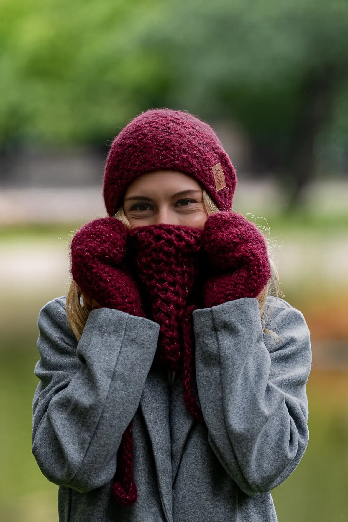 Mały komin MERINO "Bordo" - obrazek 8