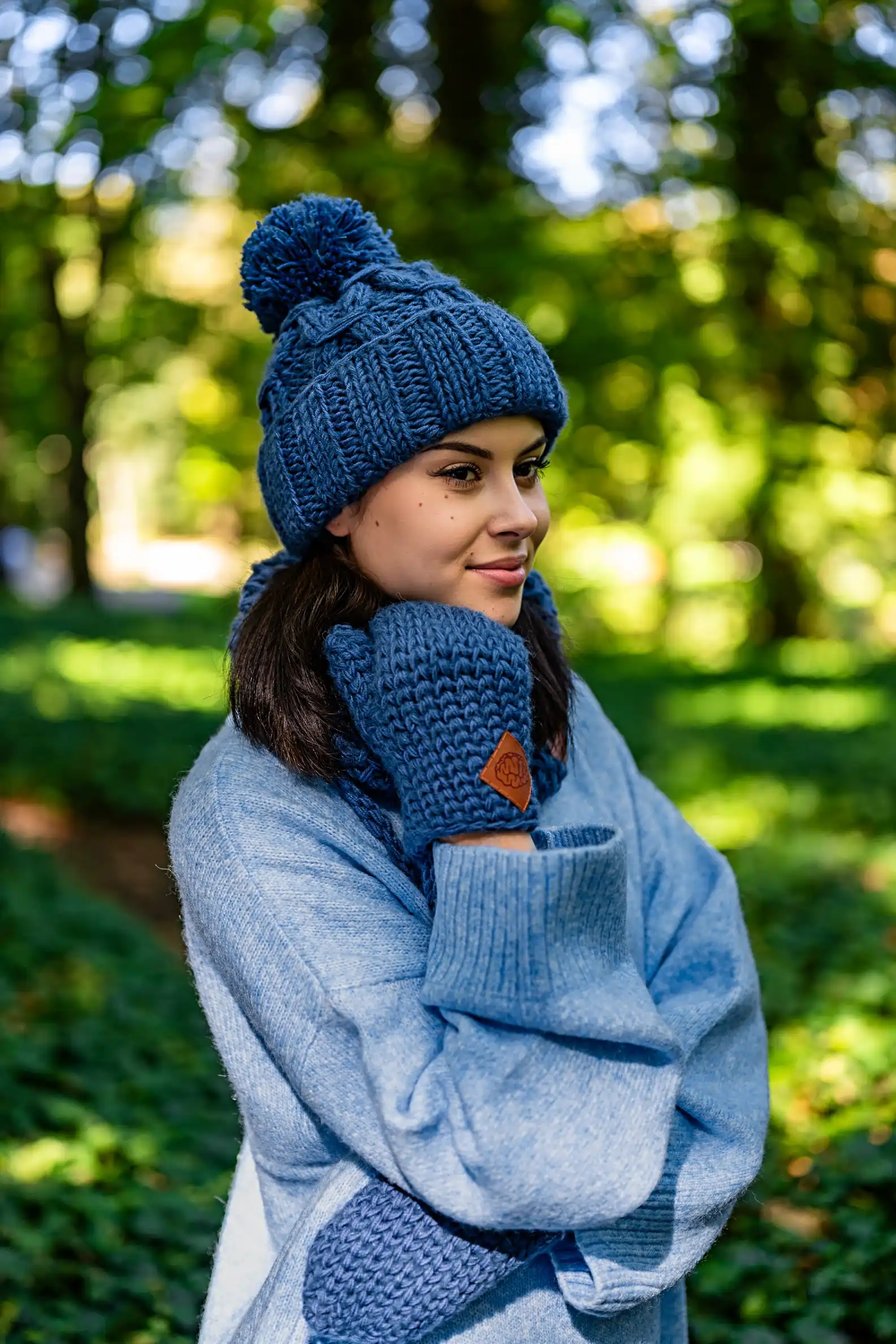 czapka merino damska