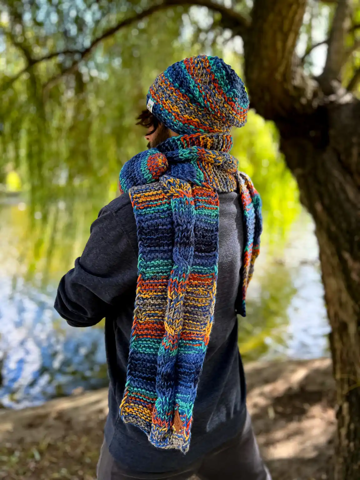 Ciepły_szal_handmade_dla_mężczyzny