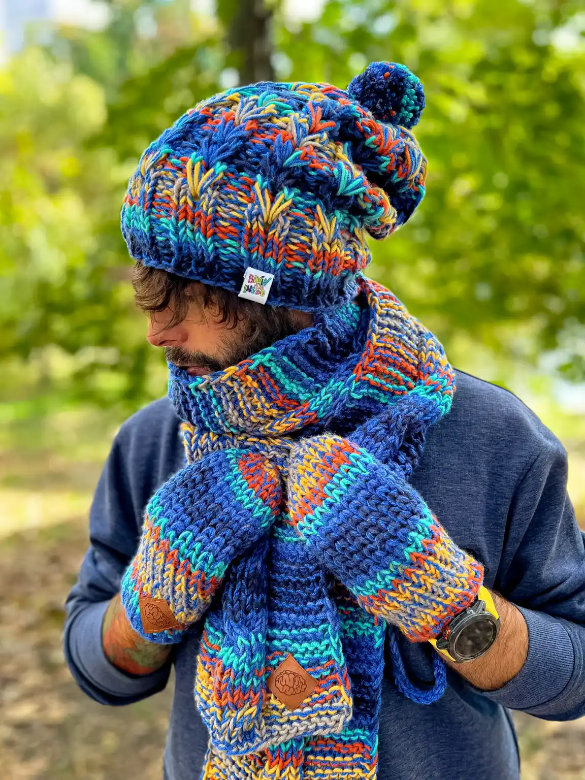 Modny_szal_handmade_dla_mężczyzny
