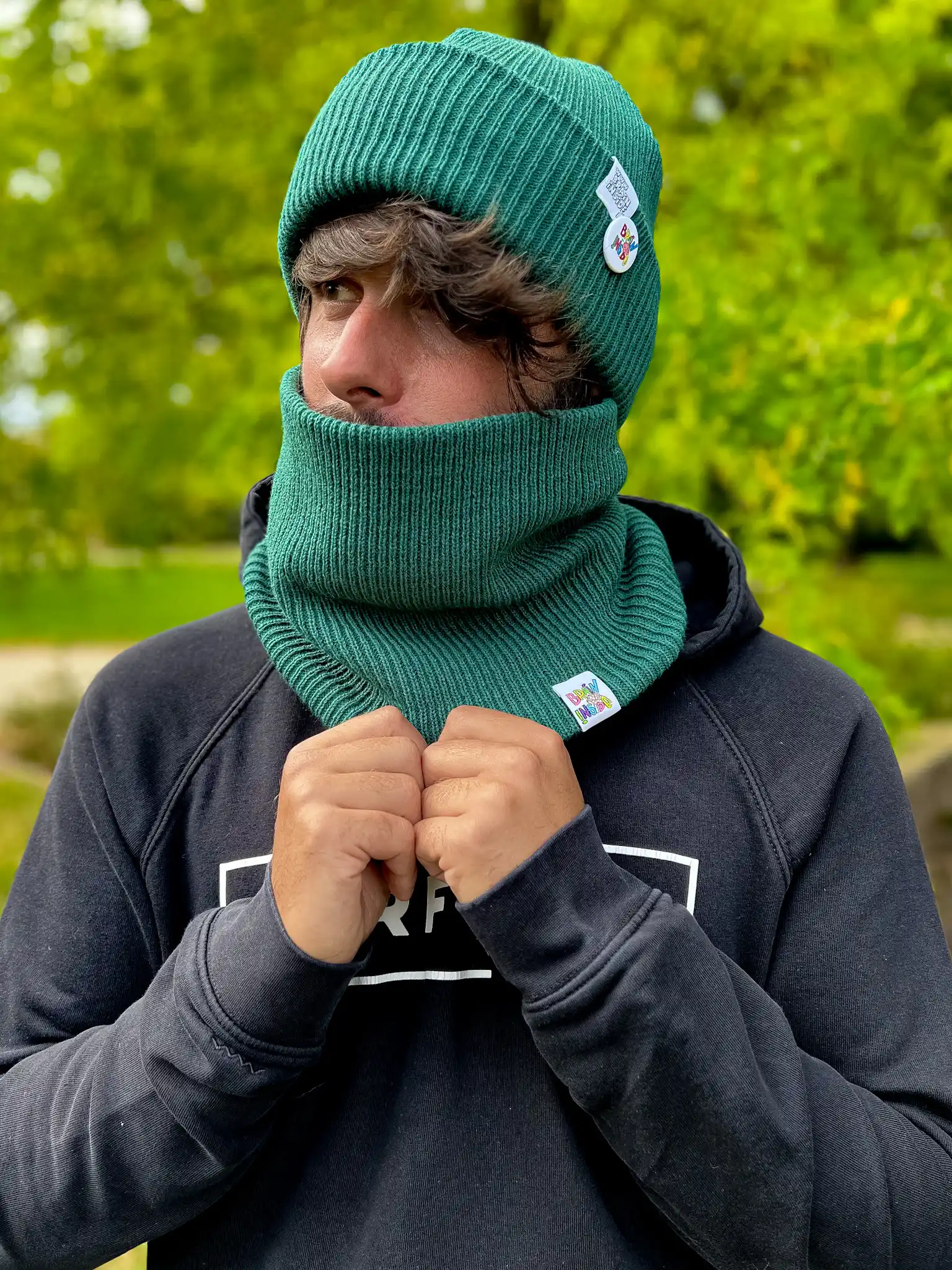 Stylowy komin zimowy męski