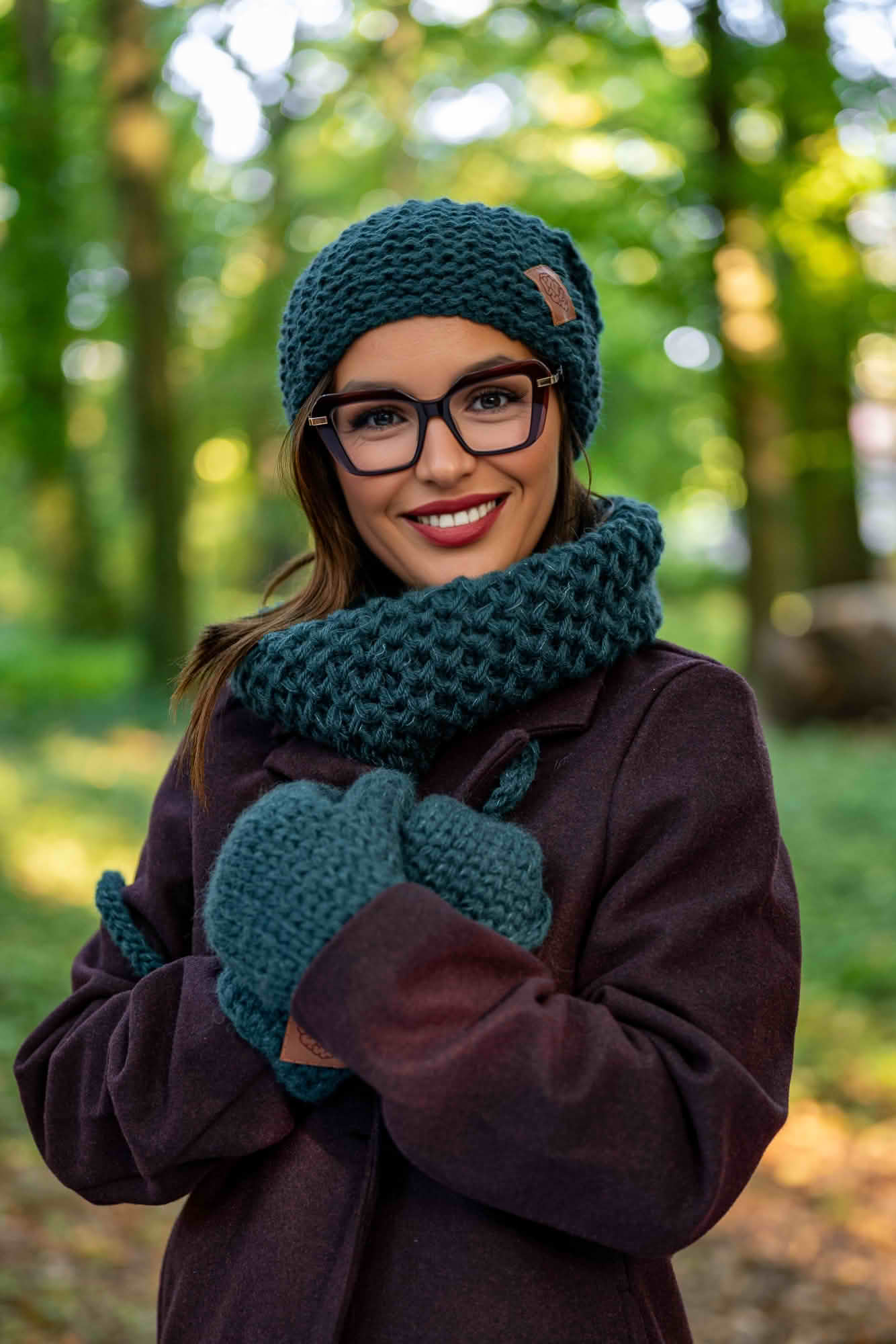 ZIELONA CZAPKA MERINO