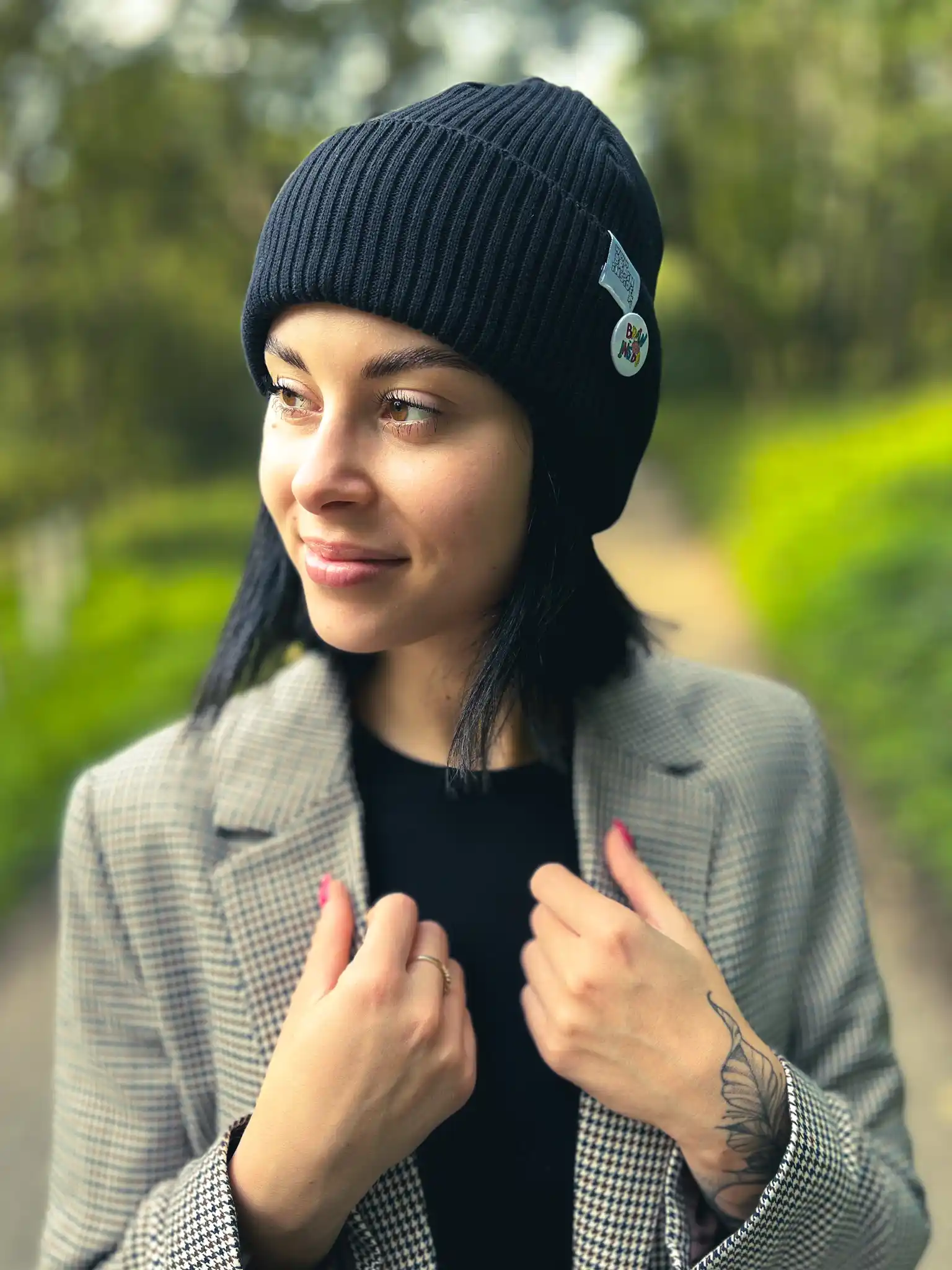 bawełniana beanie dla nastolatki