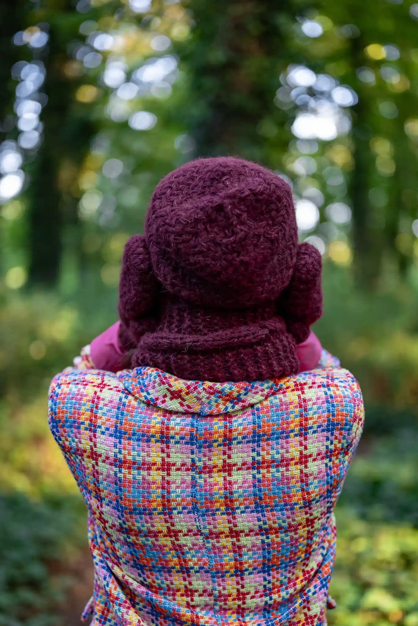 beanie bordowa