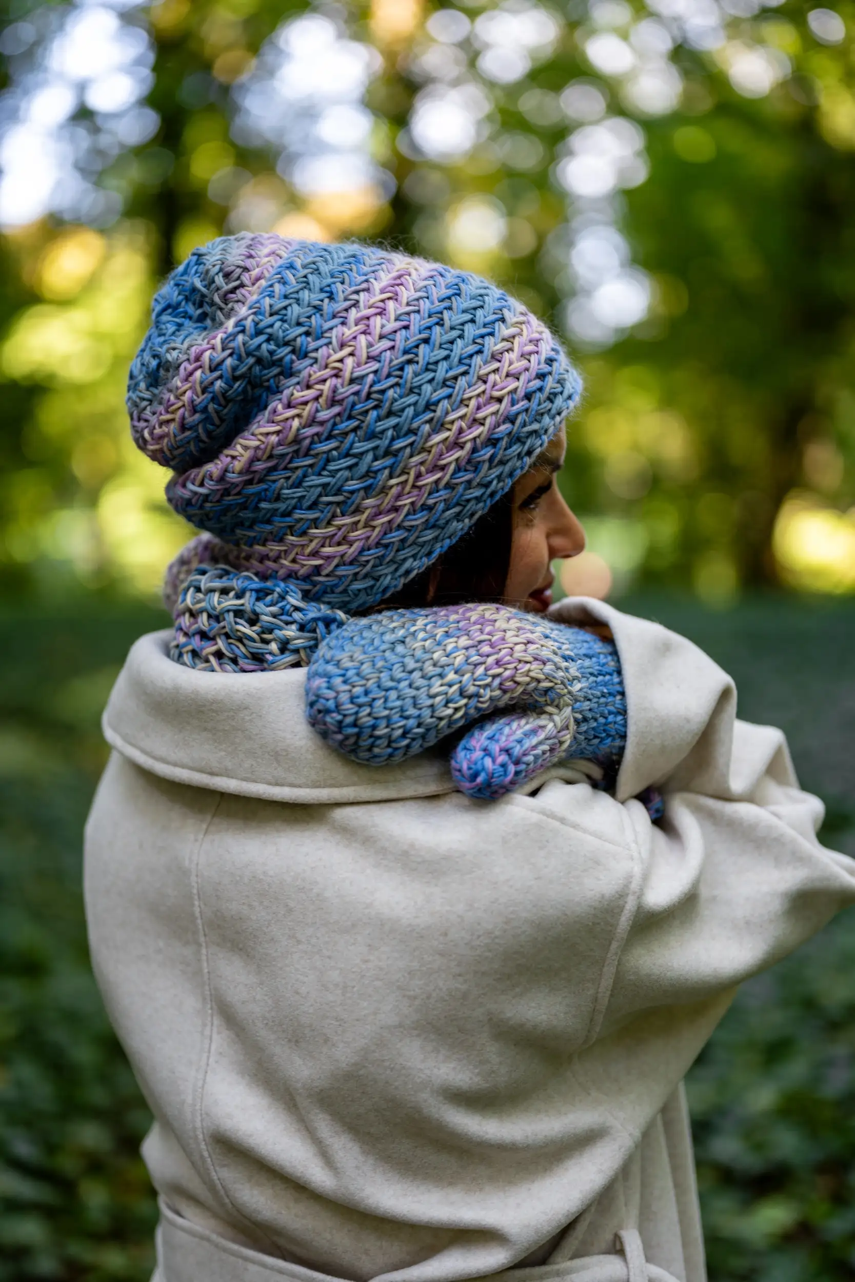 beanie merino kolorowa
