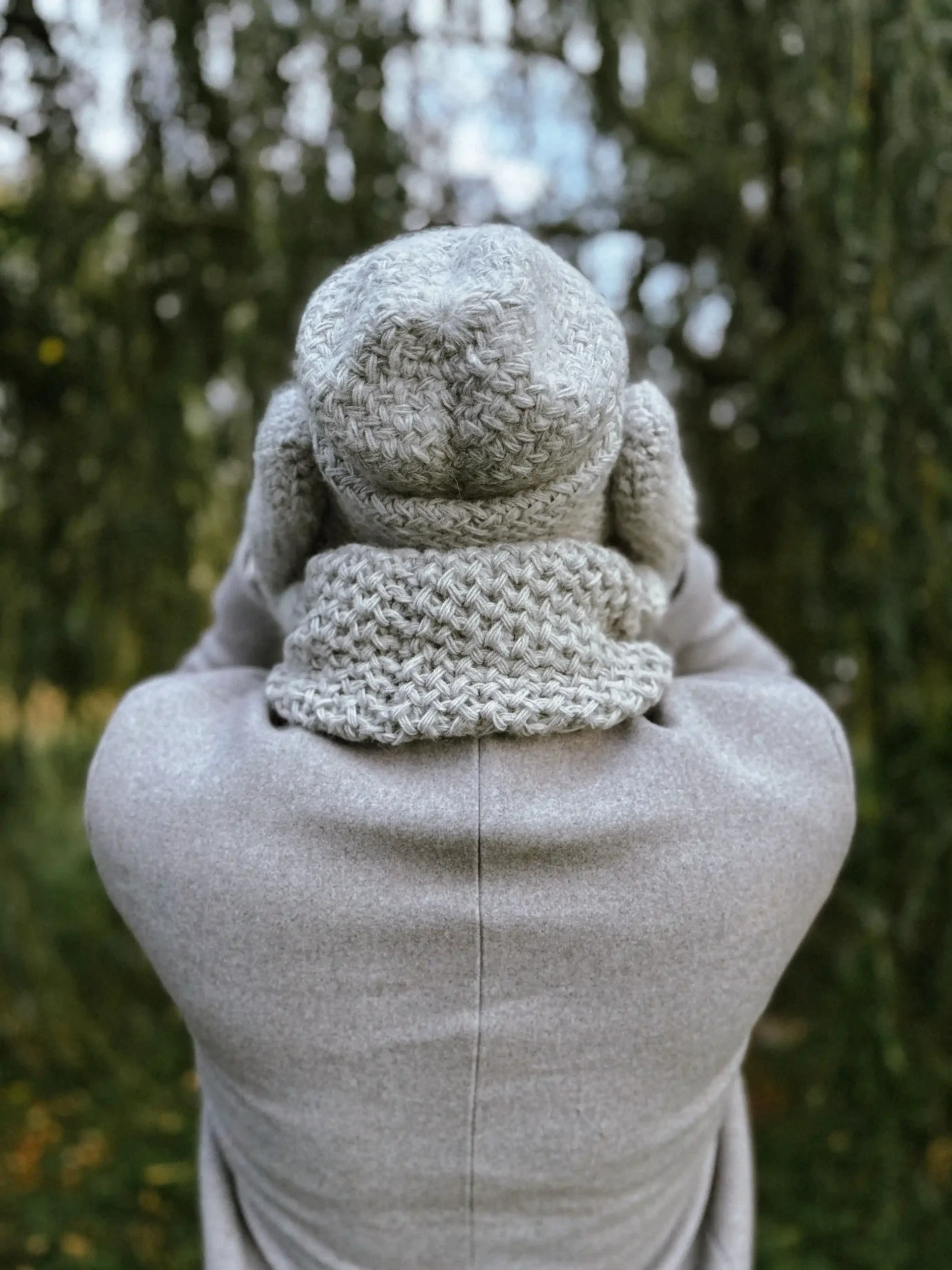 beanie szara