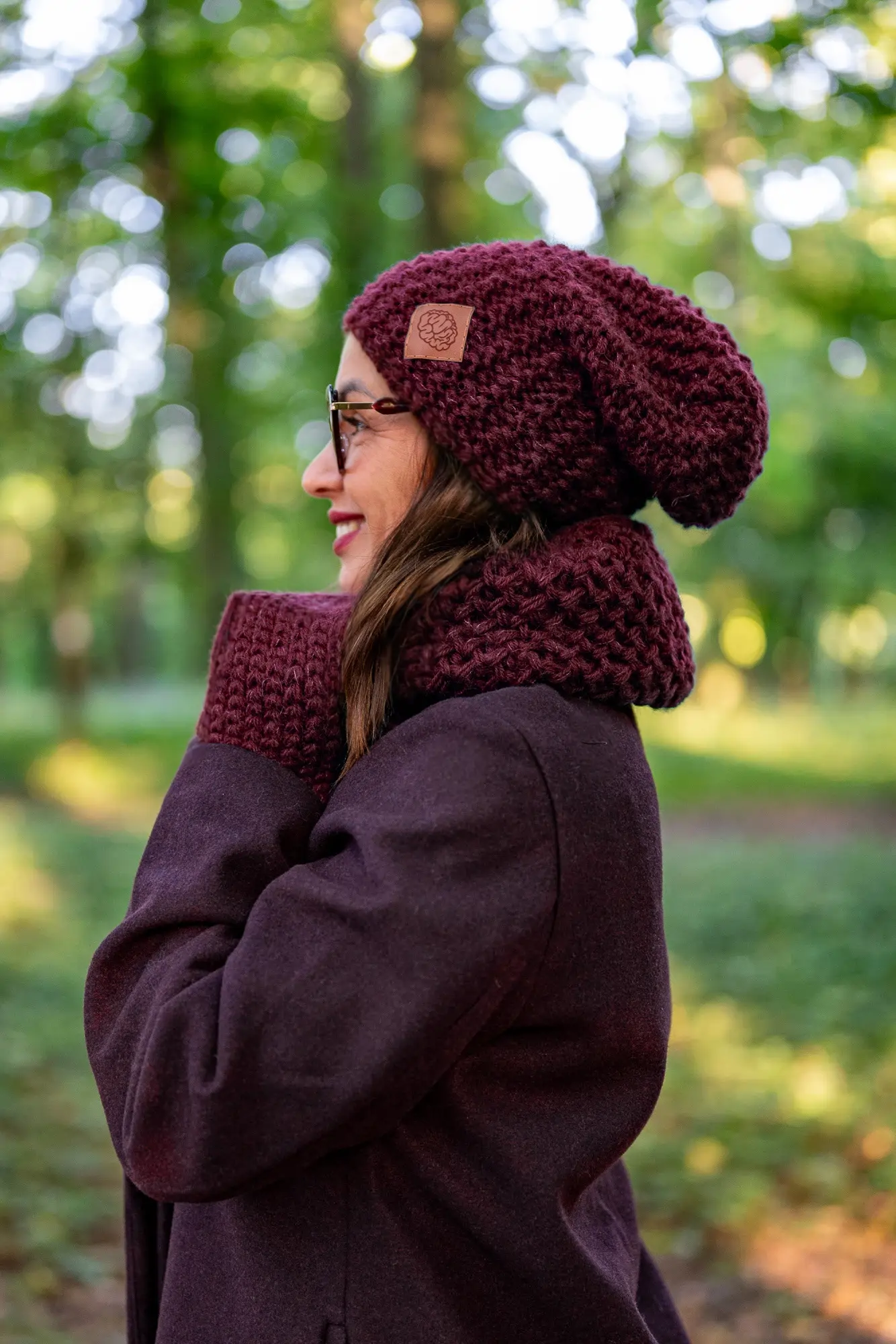 Mały komin MERINO "Bordo" - obrazek 11