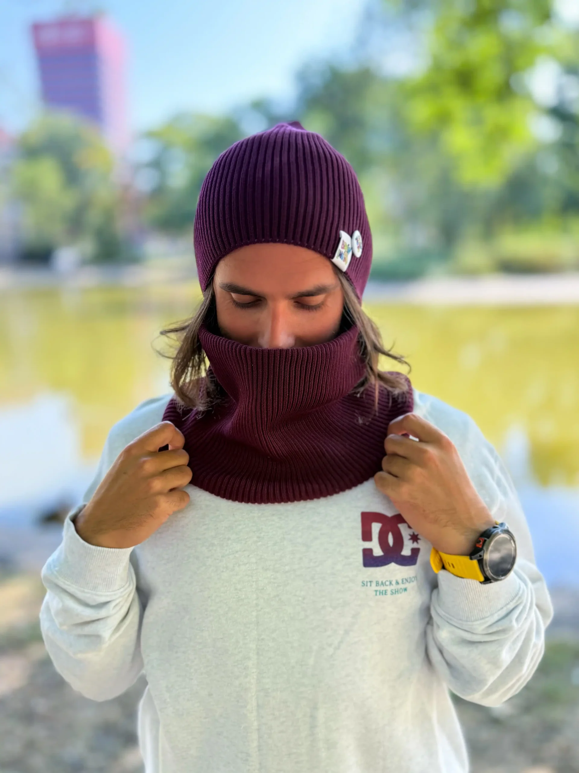 Męski bawełniany komin "Bordo" - obrazek 9
