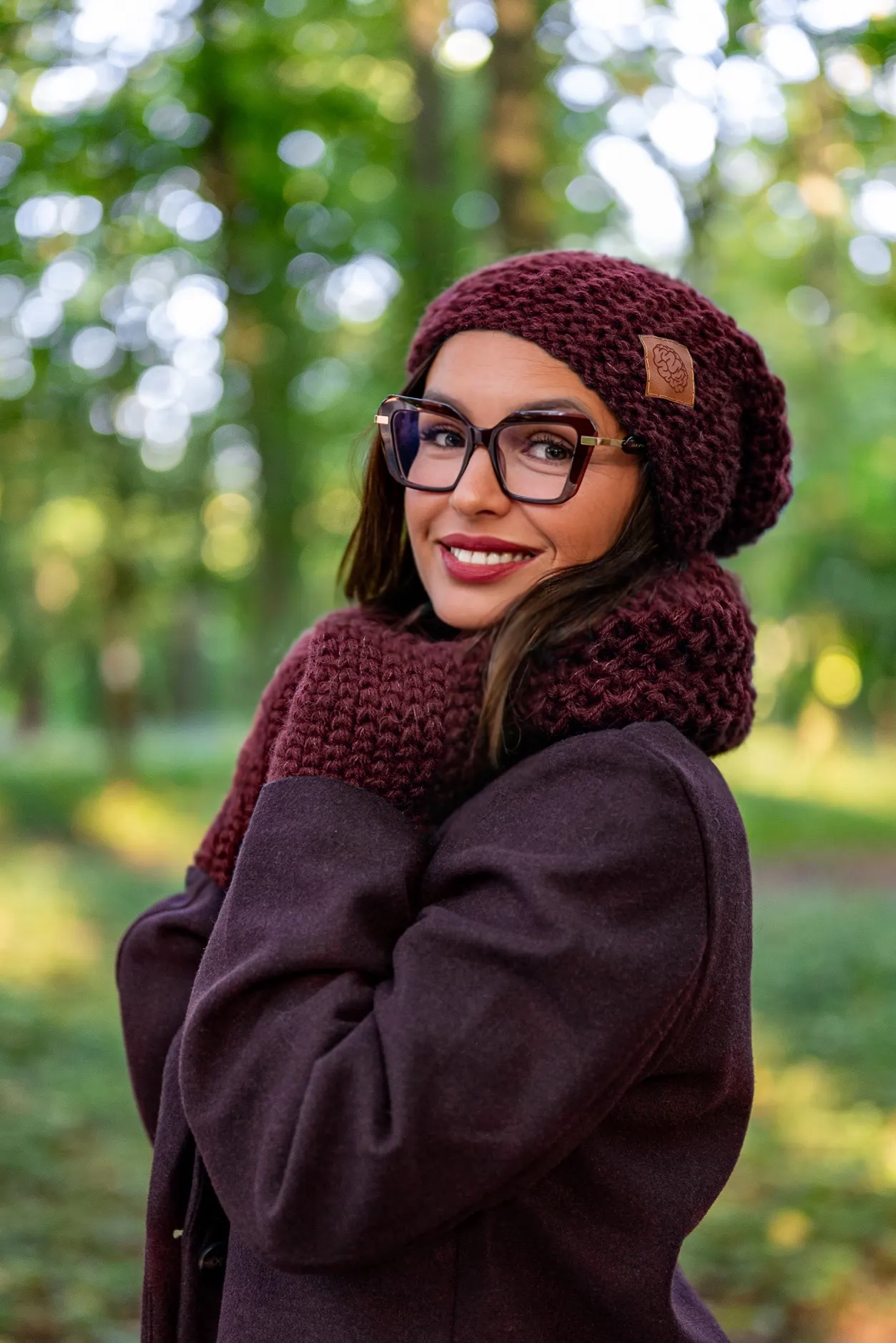Mały komin MERINO "Bordo" - obrazek 10