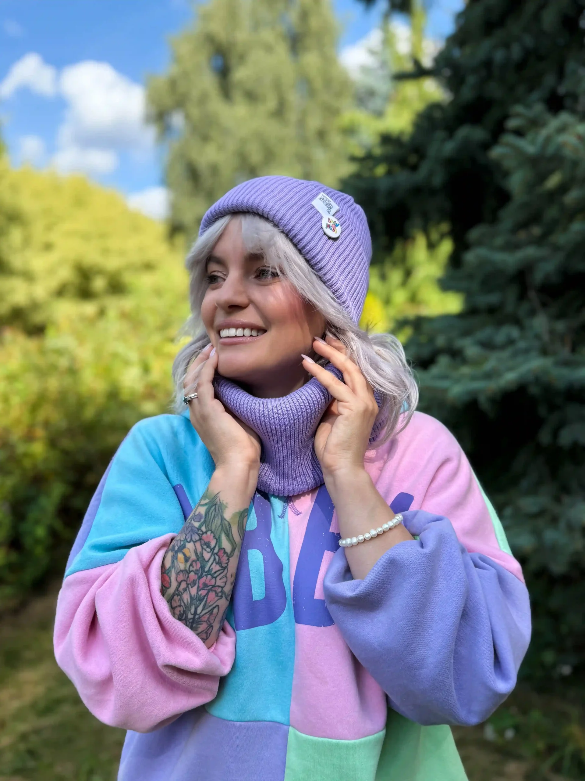 czapka beanie bawełniana
