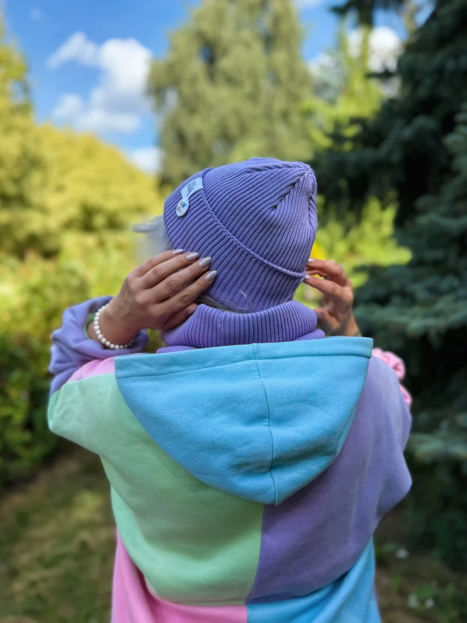 czapka beanie kolorowa