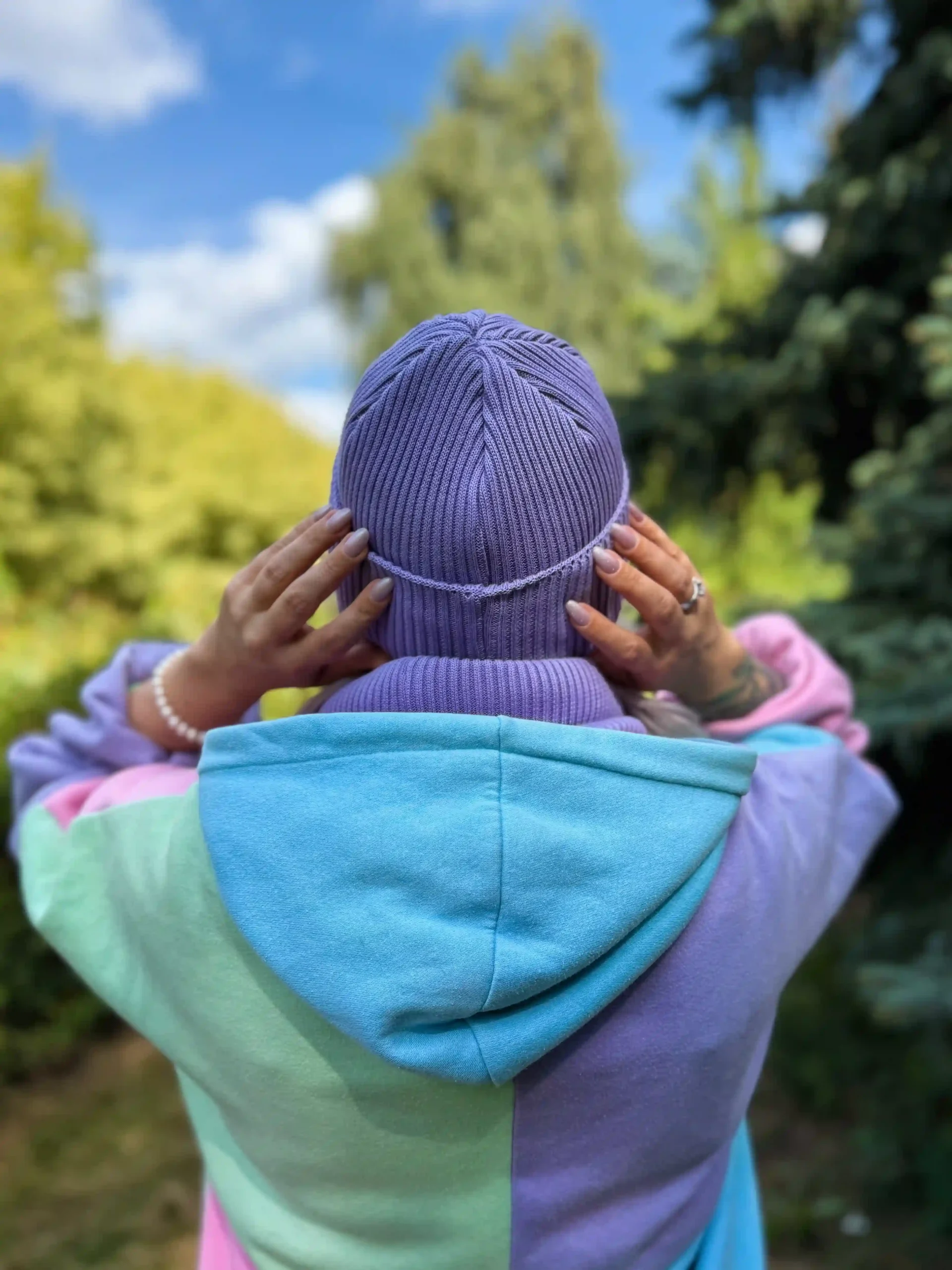 czapka beanie oversize