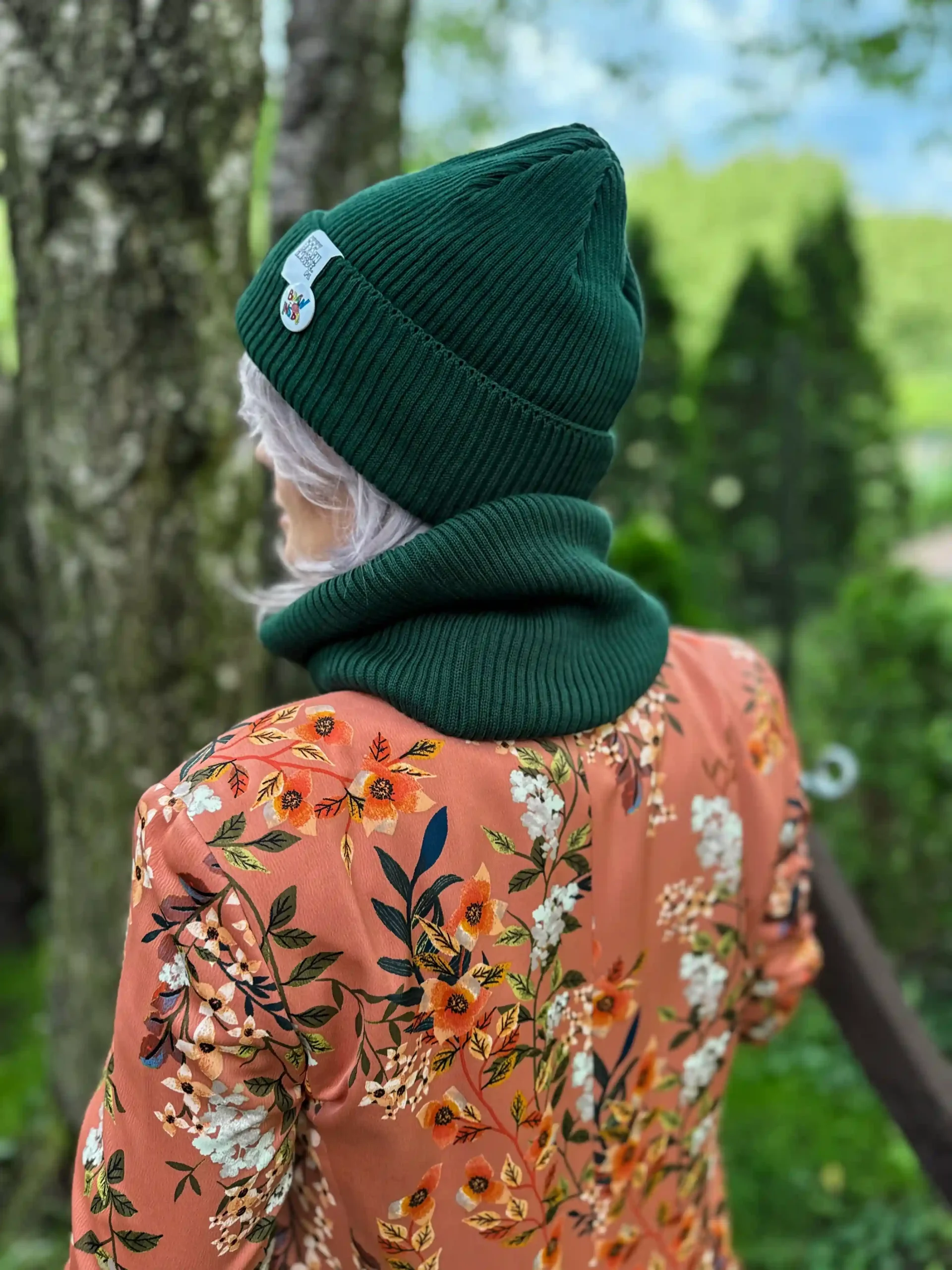 czapka beanie zielona