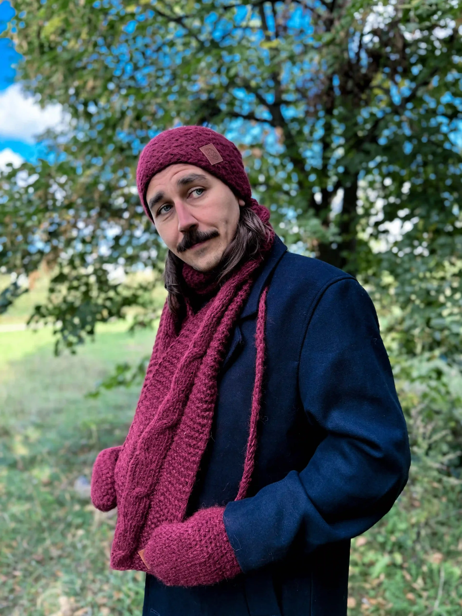 czapka merino męska