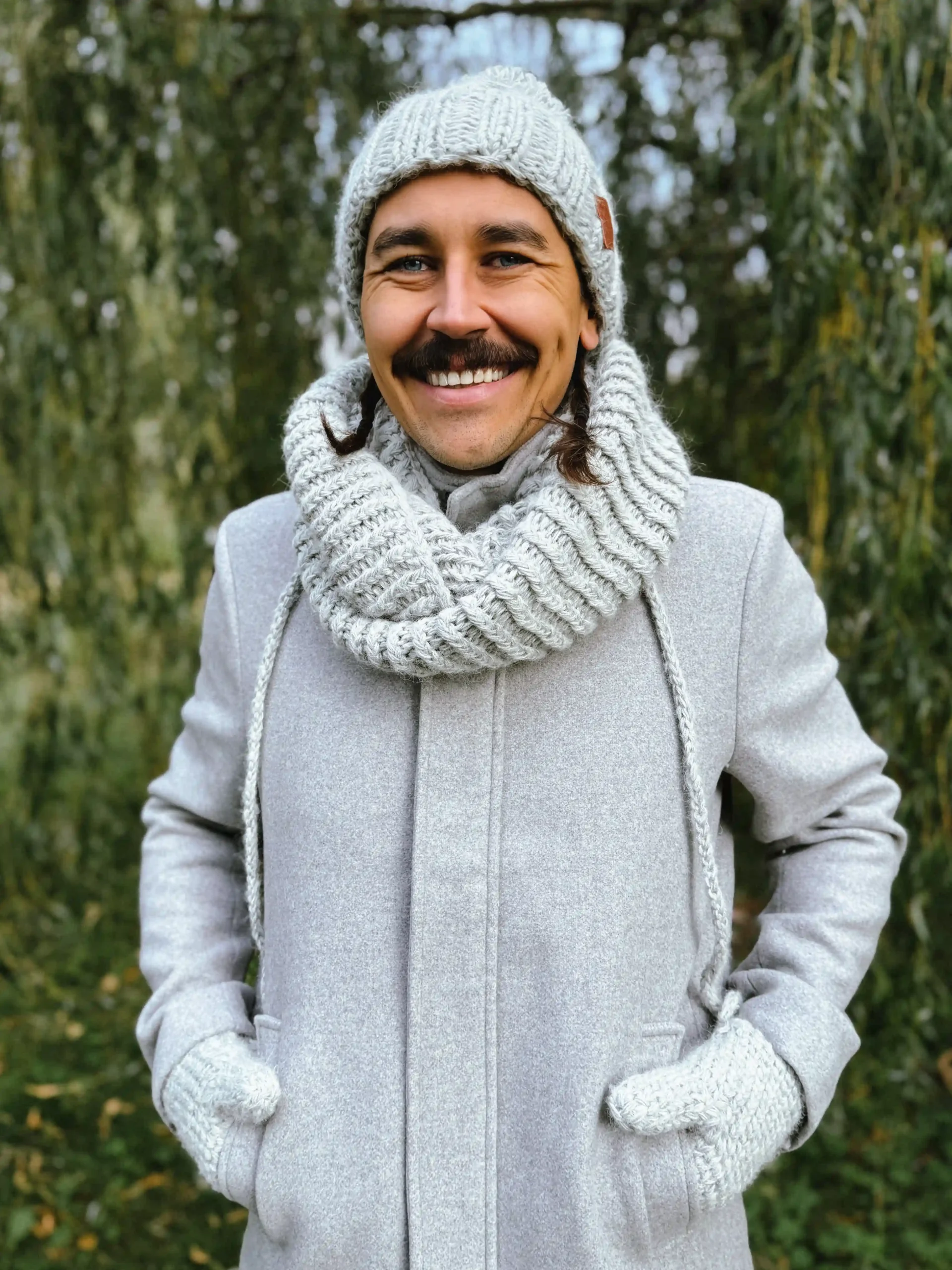czapka męska merino