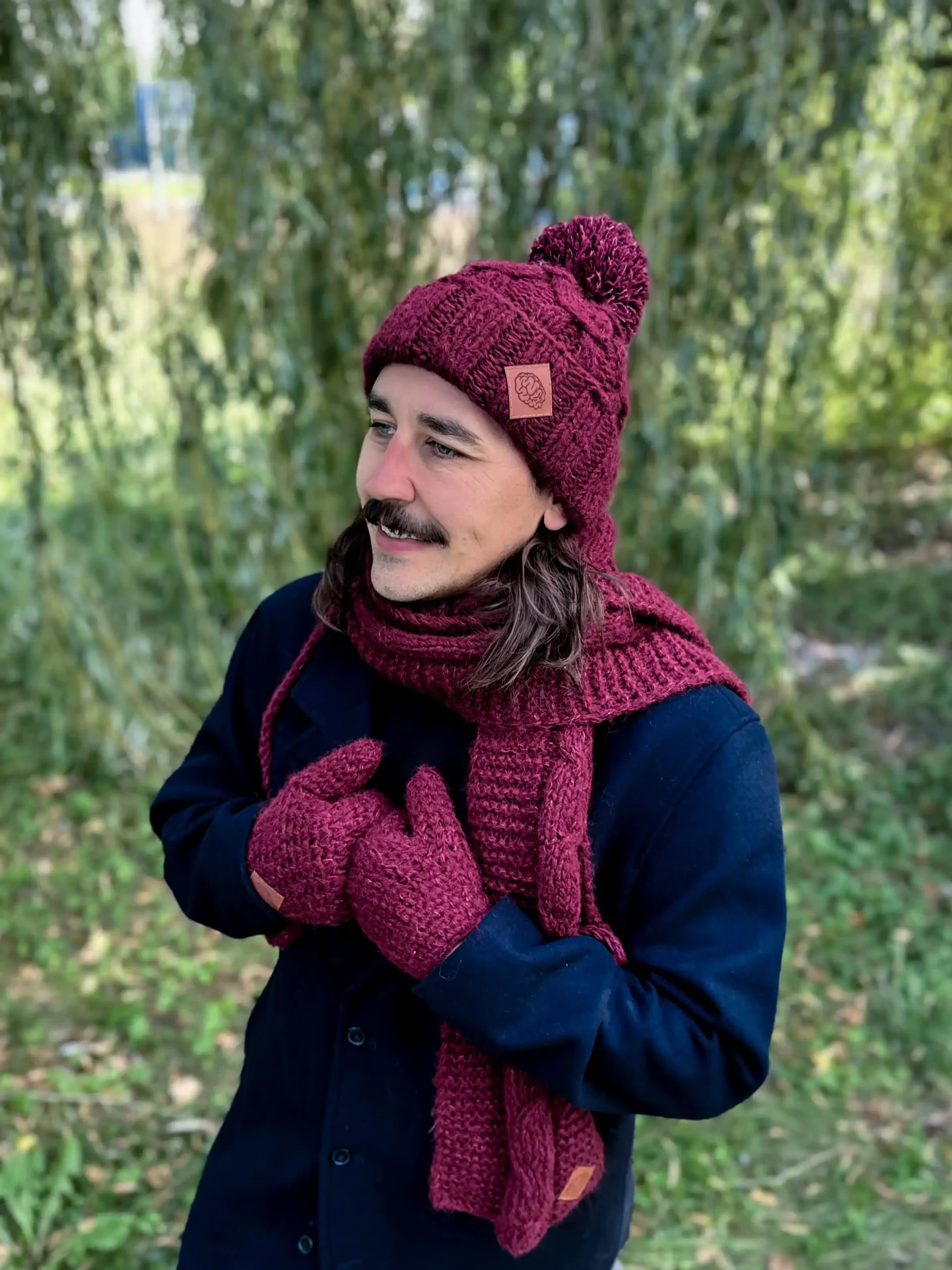 czapka męska merino