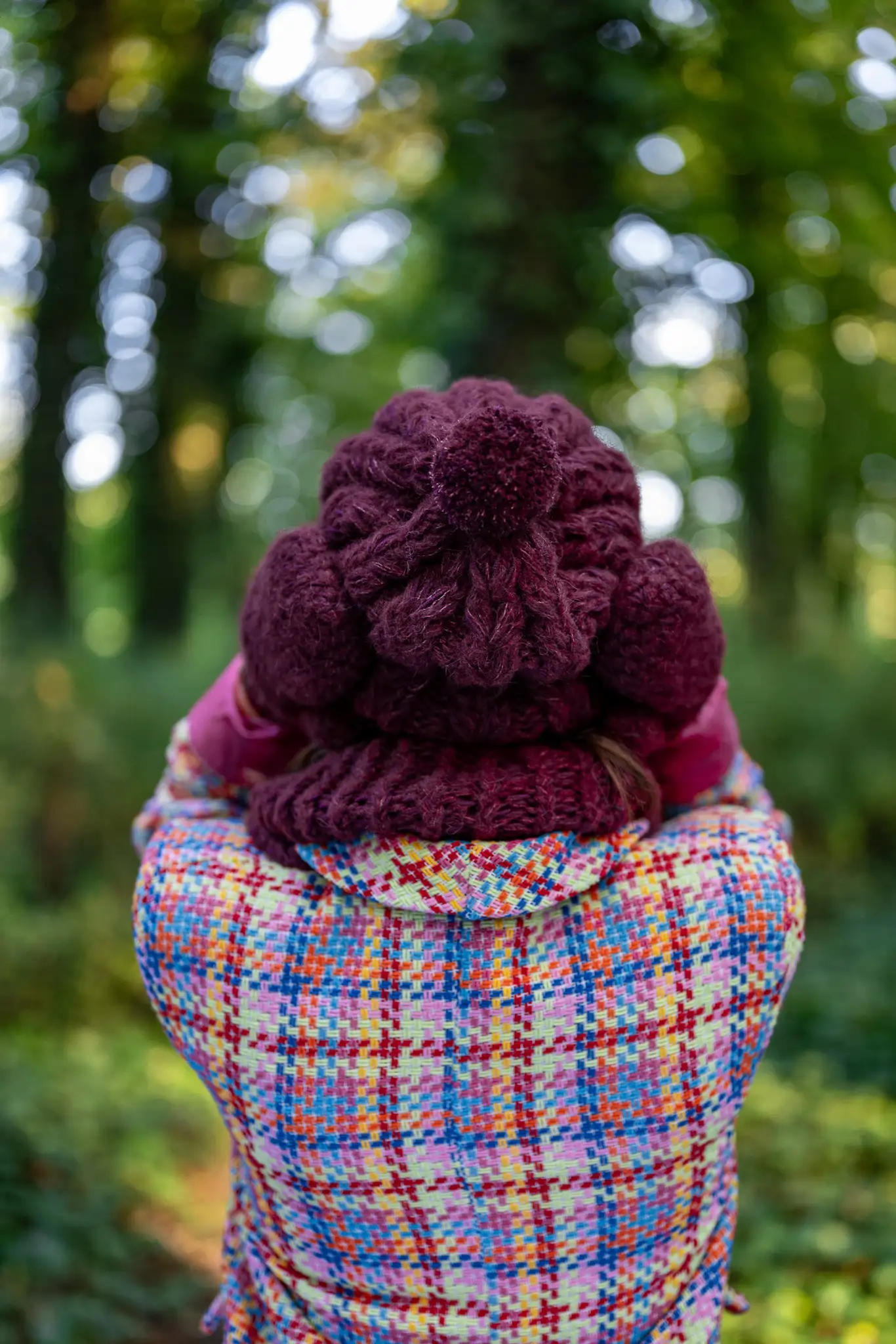 czapka z pomponem merino
