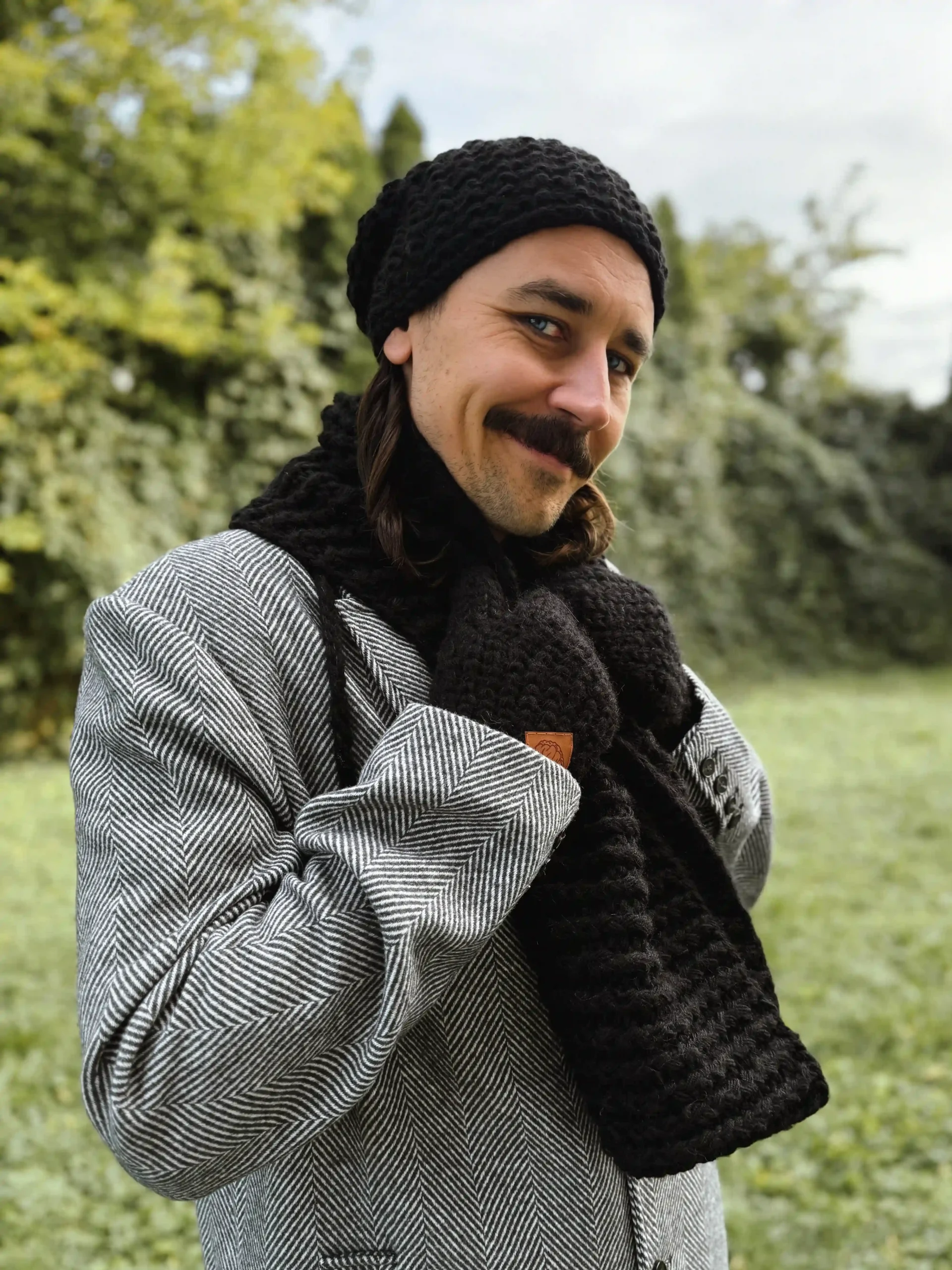 czapka zimowa merino męska czarba