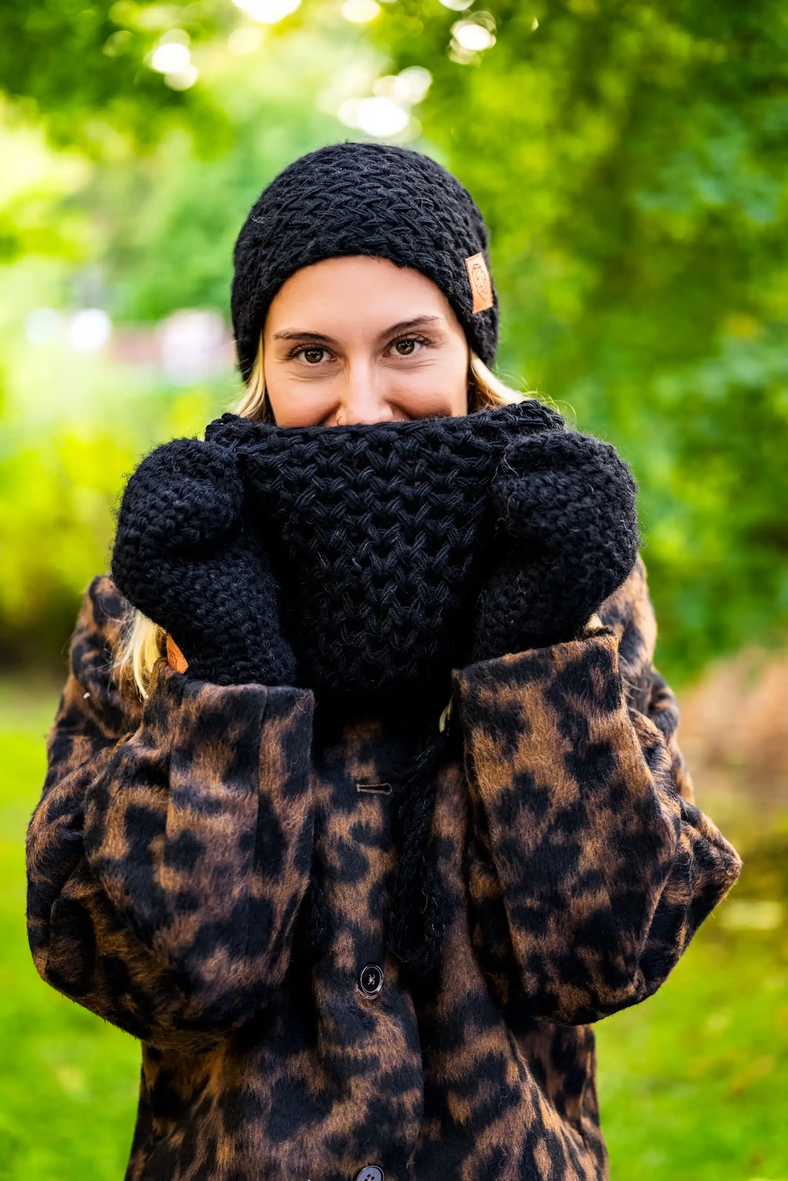 damska czapka merino