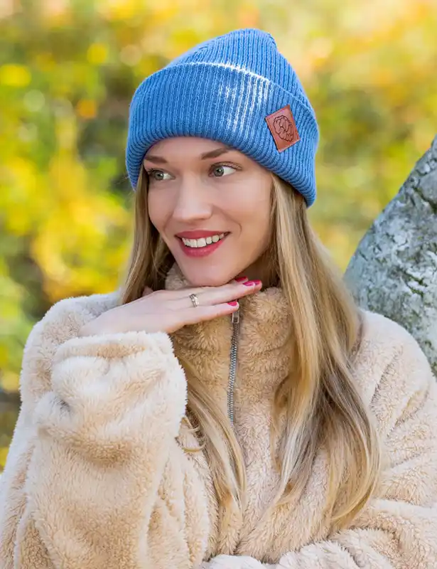 główne beanie ciemny niebieski