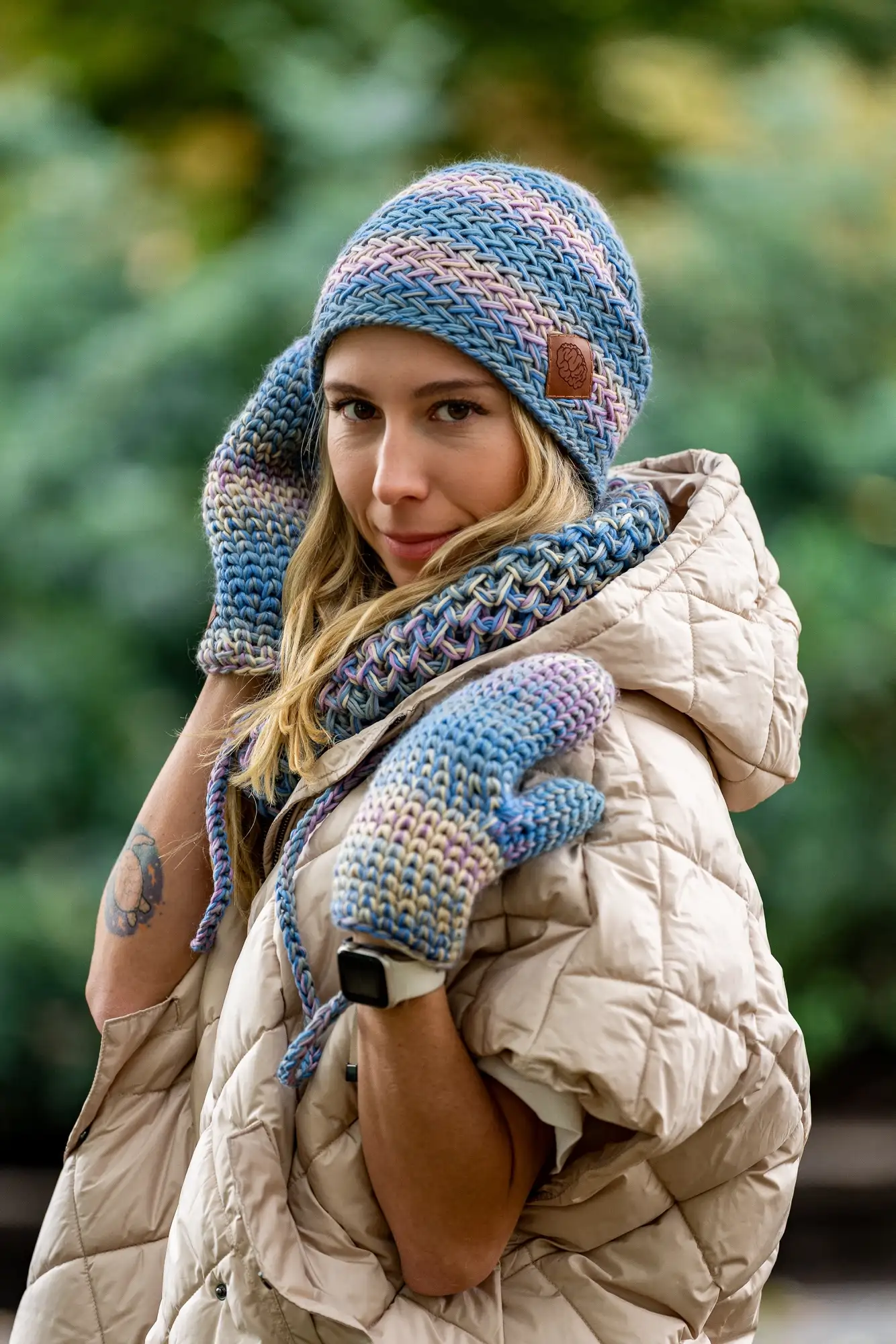 kobiecy komplet zimowy merino