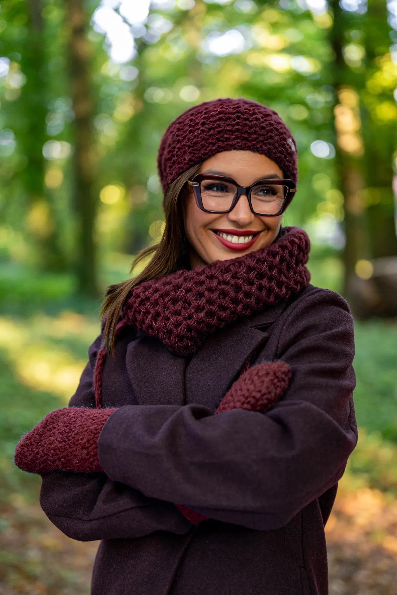Mały komin MERINO "Bordo" - obrazek 6