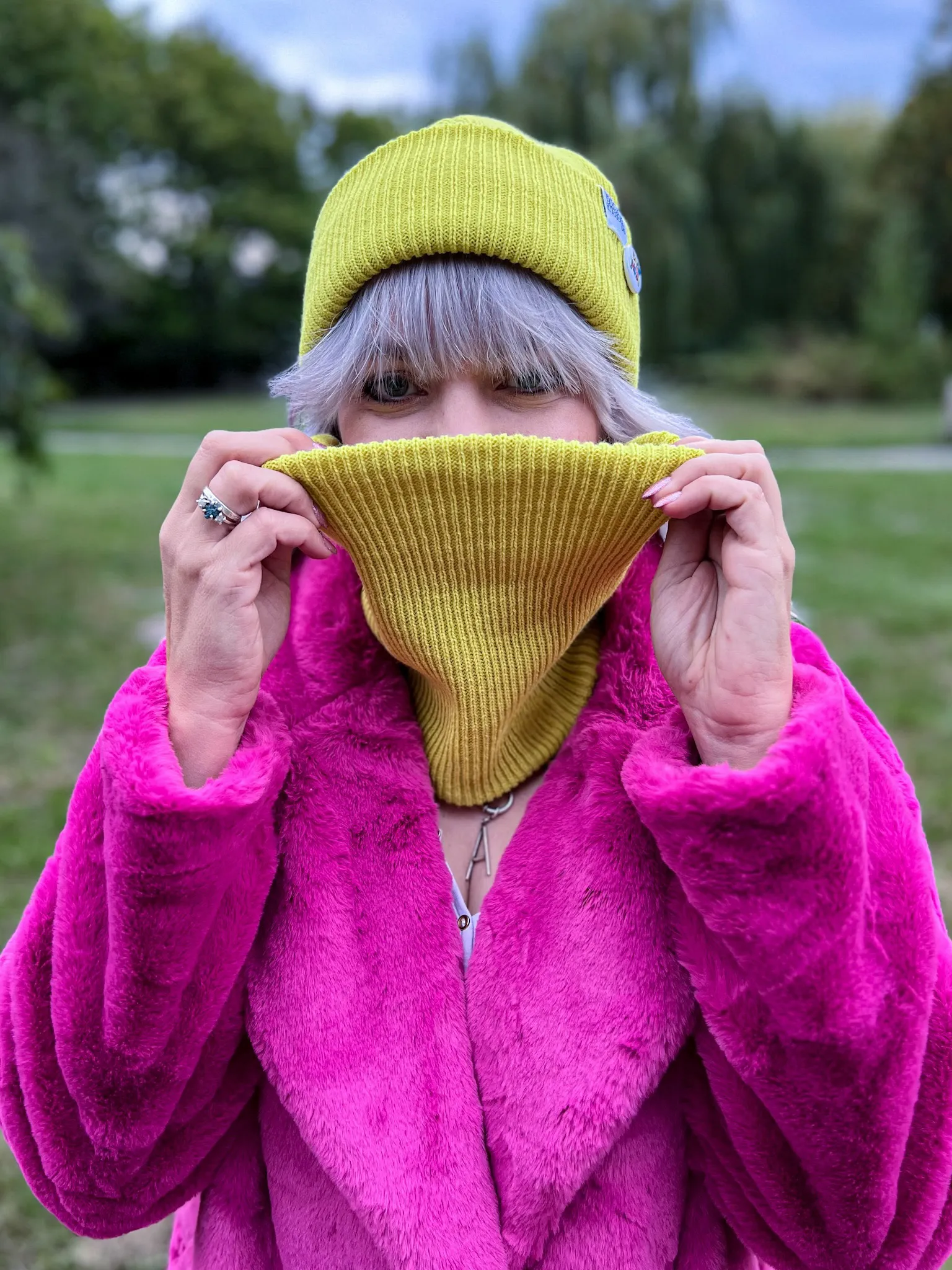 limonkowy szalik_result