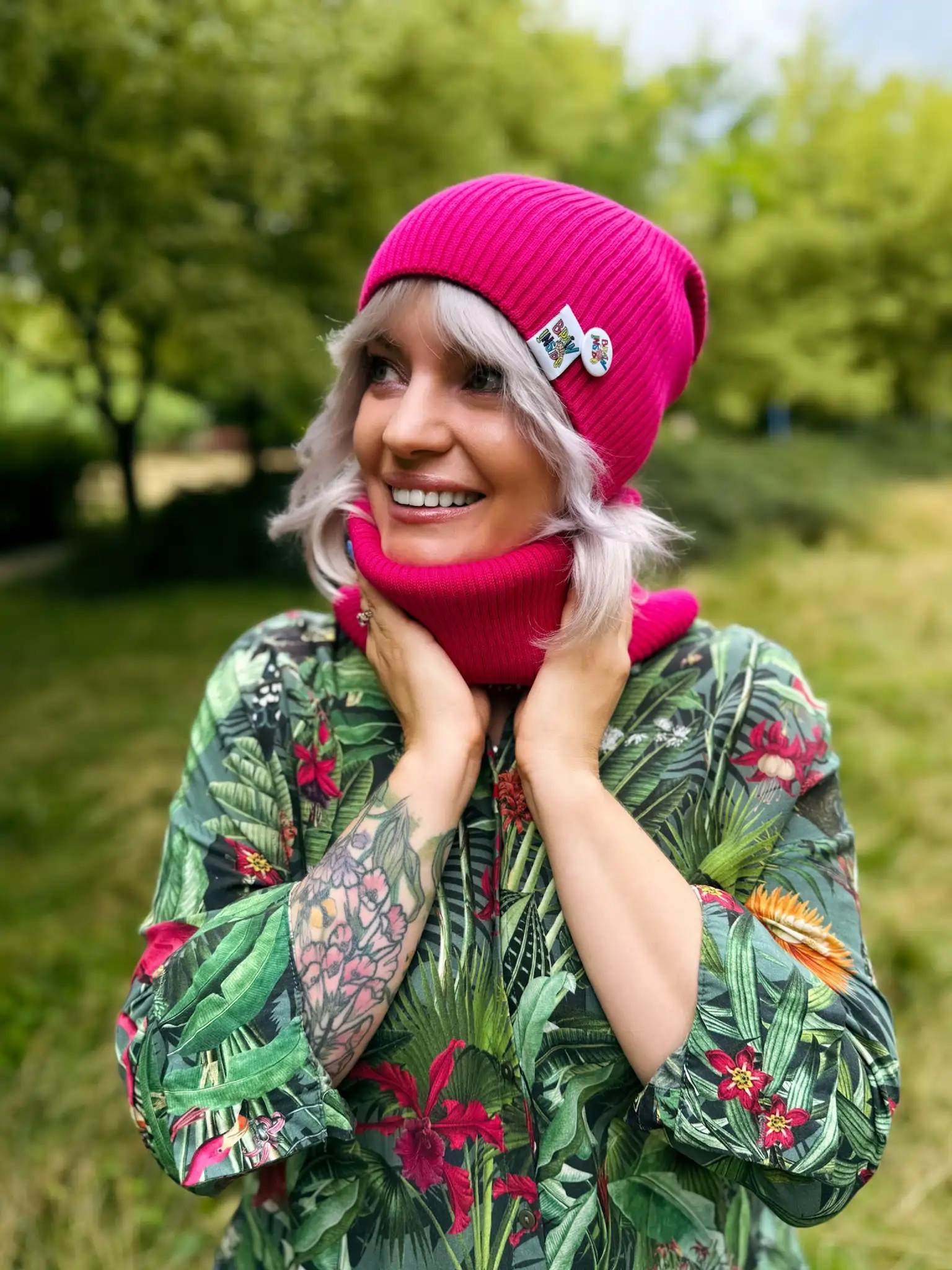 luźna czapka bawełna
