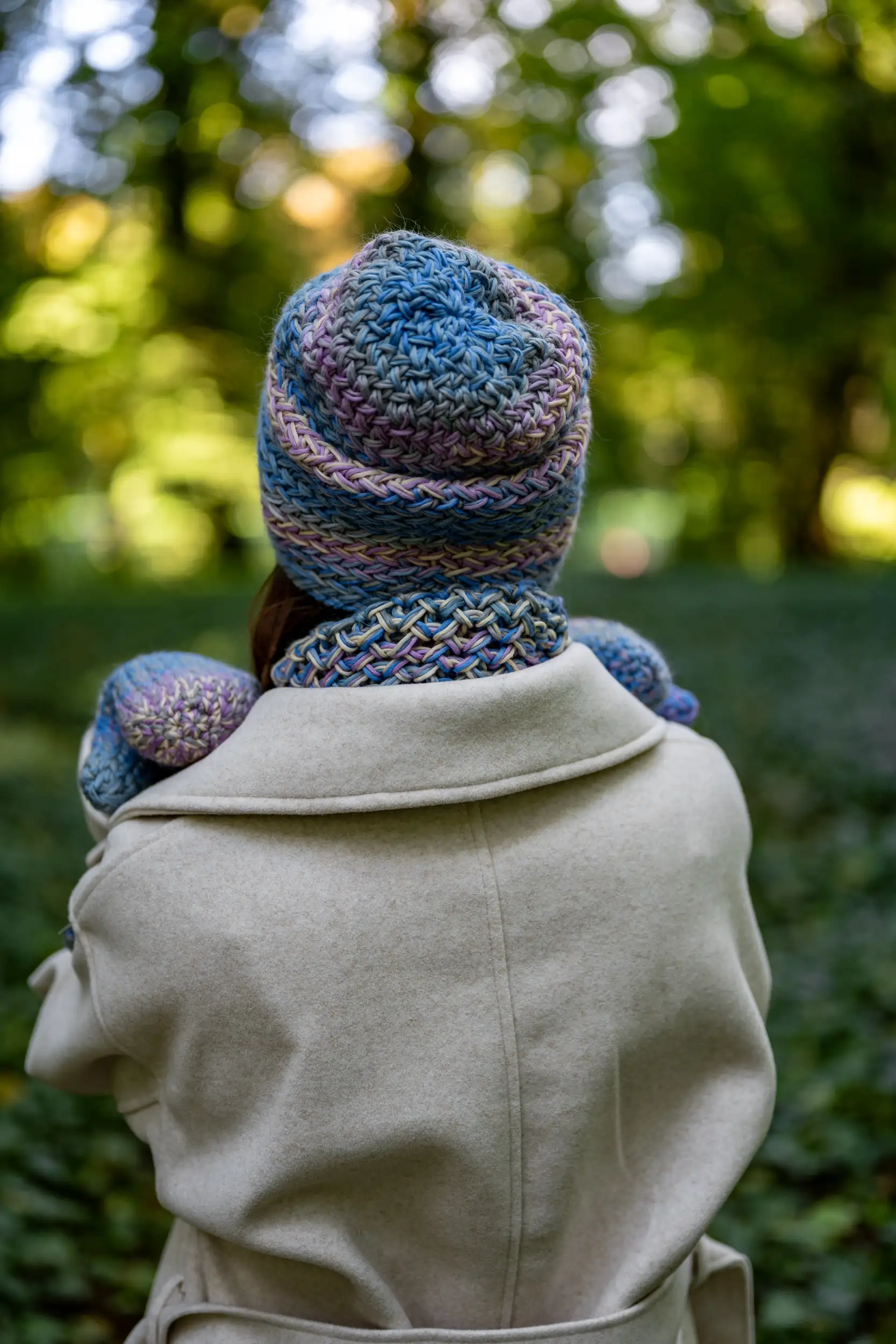 merino beanie pastelowa