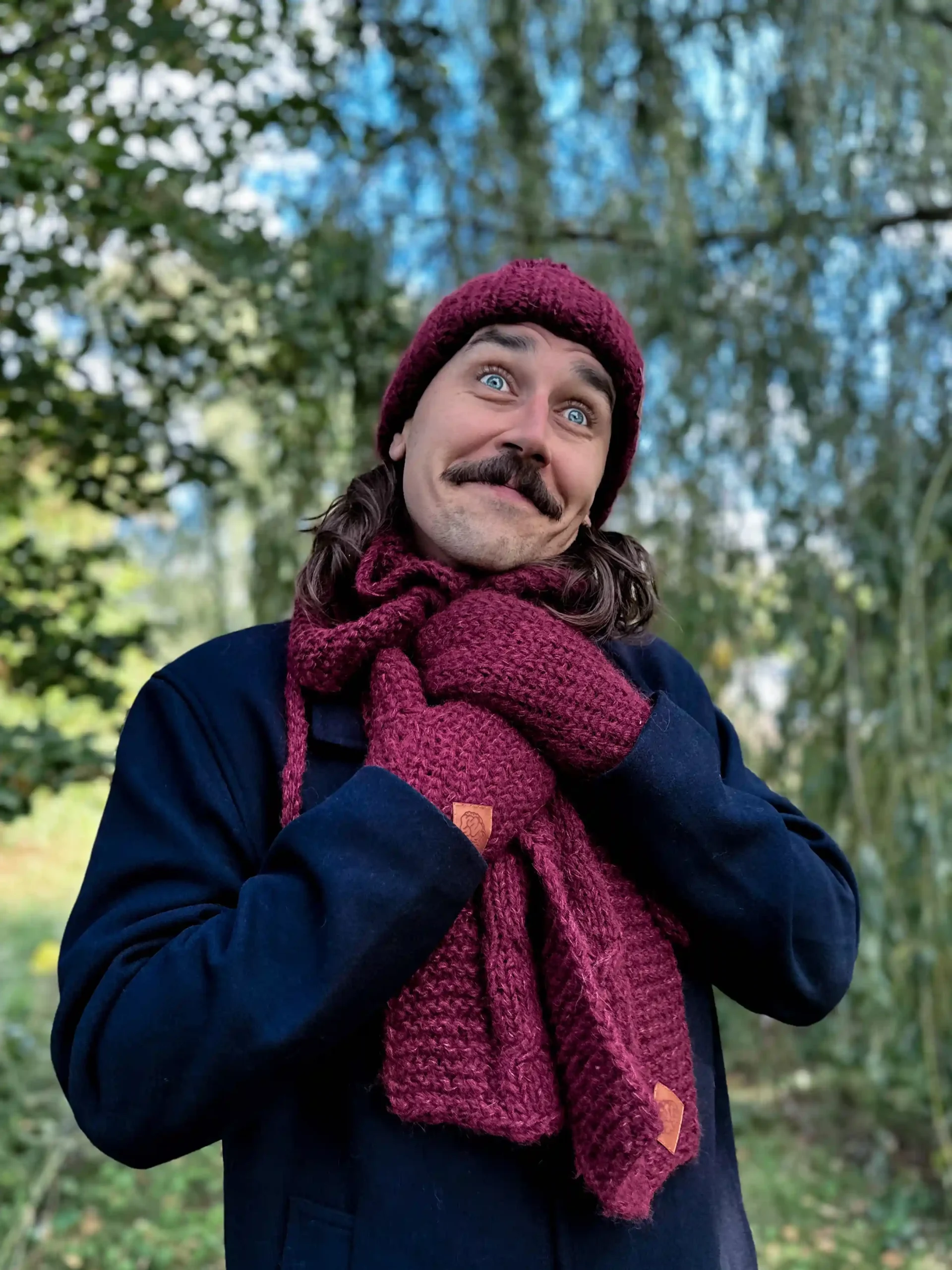 merino rękawiczki męskie
