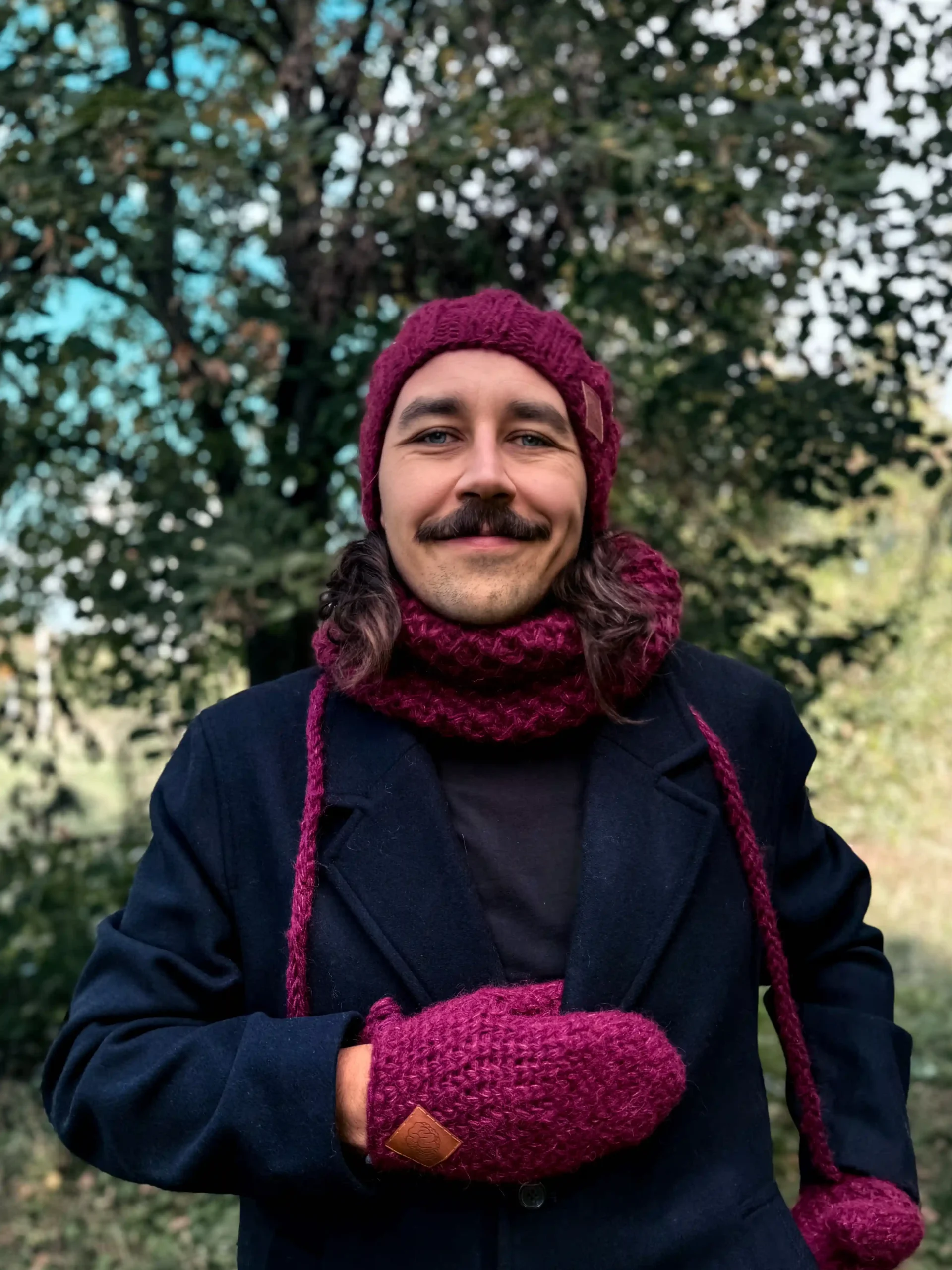 męska beanie merino