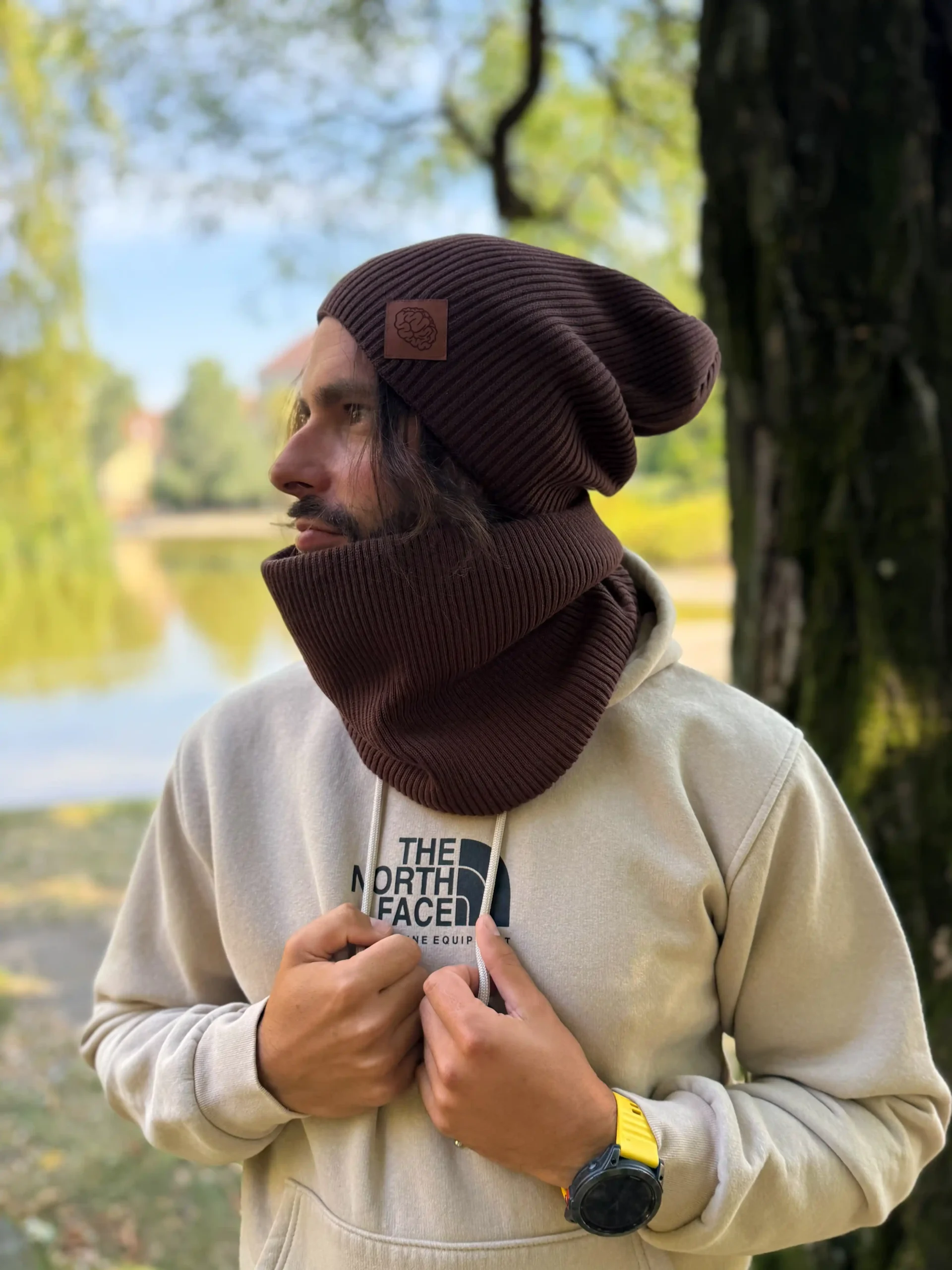 męska czapka slouchy bawełna