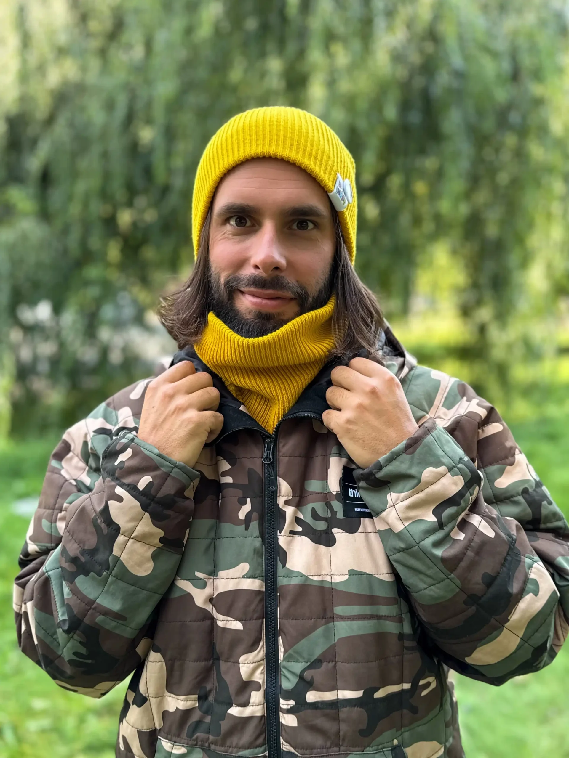 męski komin miodowy