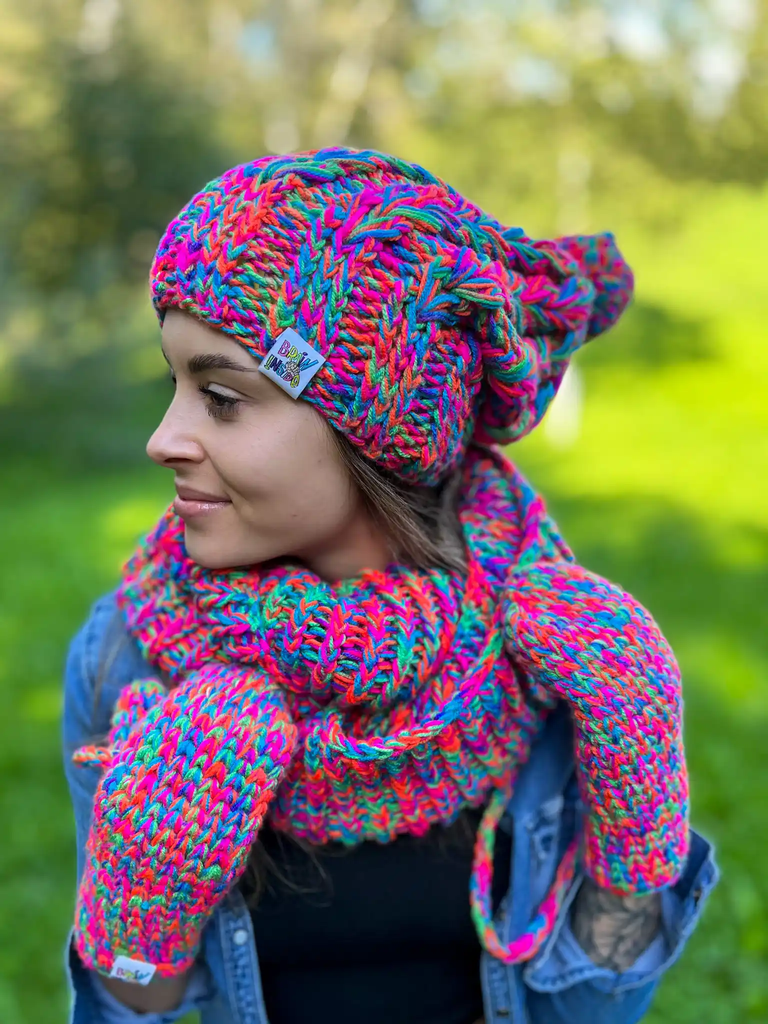 oryginalna czapka zimowa handmade