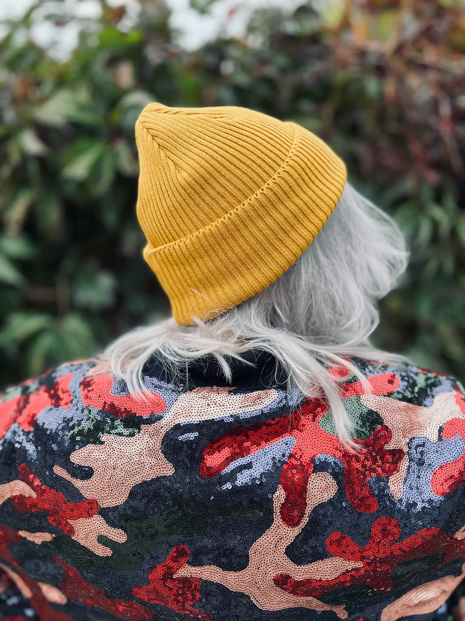 trendy czapka bawelniana musztarda